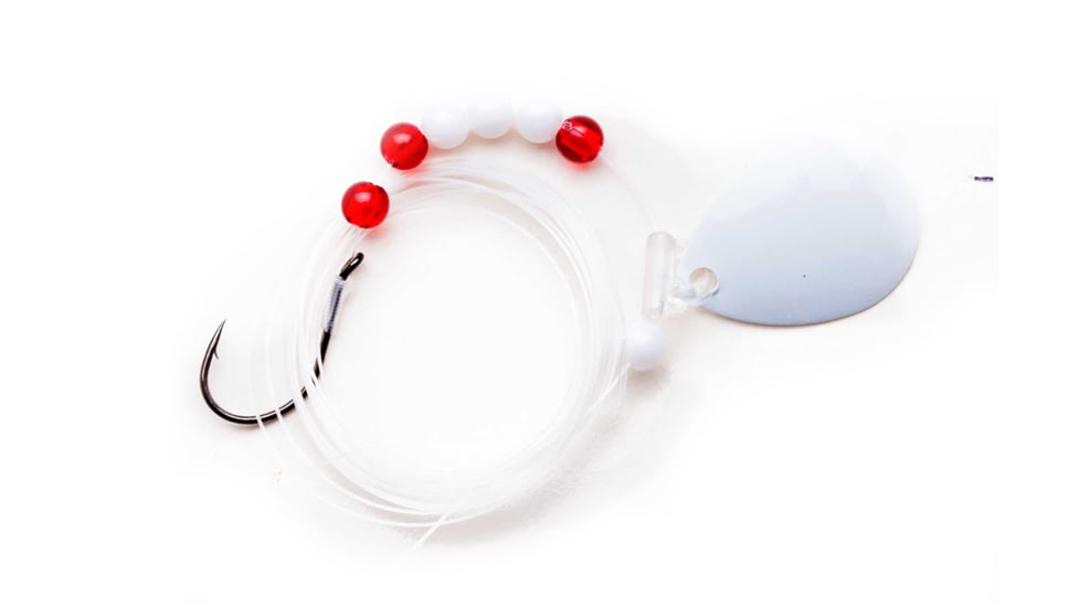 CHUBBS Walleye Rig, 2 Hooks, 60in Length, White, YSC3D-50