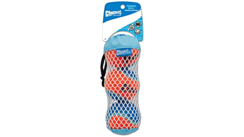 Chuckit! Tennis Balls 3pk Md W/mesh Bag 074001