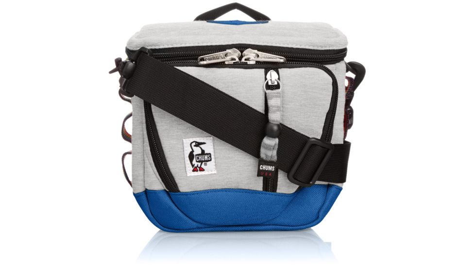 Chums Camera Bag Sweat Nylon-Heather Grey/Navy