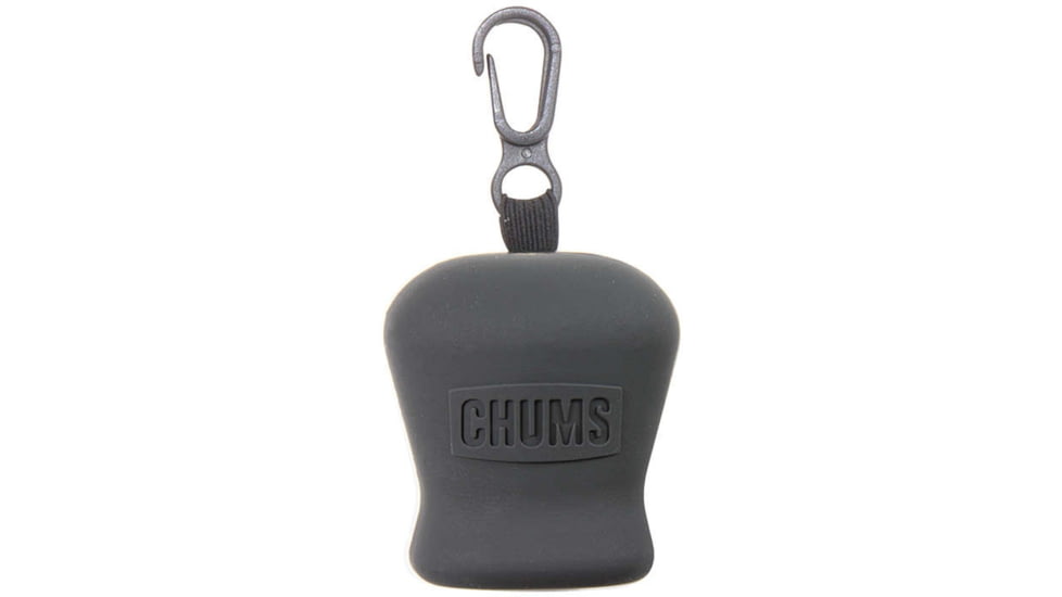 Chums Microfiber Lens Cleaning Cloth, 8in X 8in Microfiber Cloth Tucks Into Flexible Silicone Pouch When Not In Use, Clip Attachment, Color Black, Black, 30055 100