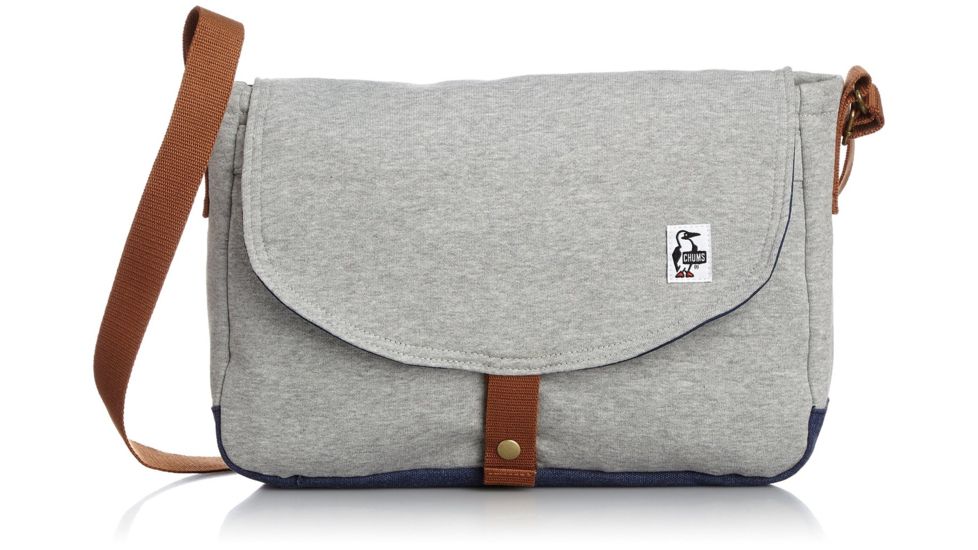 Chums School Shoulder Sweat Canvas-Heather Grey/Navy