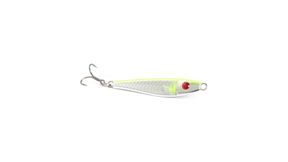 Clarkspoon Chrome Jig, Chrome/Chartreuse, 1oz, CJ1-CRM/CHT