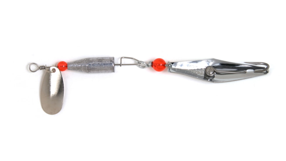 Clarkspoon Clark Caster, w/#0 Silver ClarkSpoon, 2/0 Hook, 2.5in Blade, 1/2oz, Chrome, CC12-0RBMS