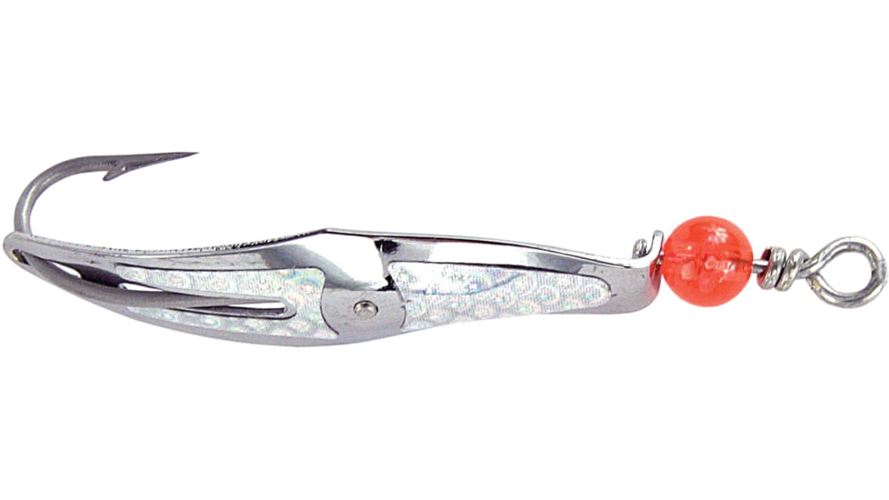 Clarkspoon FlashSpoon, # 2 Silver ClarkSpoon, 6/0 Hook, 3.5in Blade, Silver Flash Tape, 2RBMS-SF