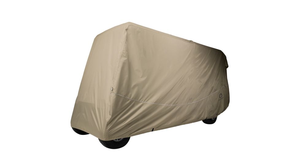 Classic Accessories Fairway Golf Cart Quick-Fit Cover X-Long Roof, Khaki 4010567