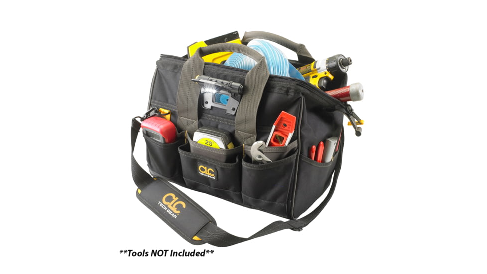 CLC Work Gear Tech Gear LED Lighted 14" Bigmouth Tool Bag L230 46913