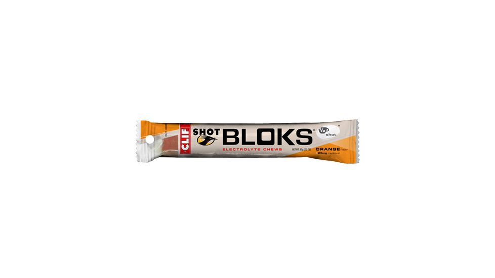 Clif Shot Blok Orange Caffeine Energy Chews-18 Pack