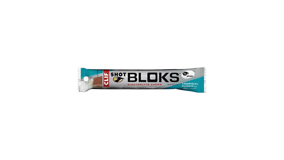 Clif Shot Blok Tropical Punch Energy Chews-18 Pack