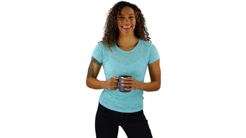 Club Ride Apparel Dandy Cute T-Shirt - Womens, Angel Blue Print, Small, 1785056723015
