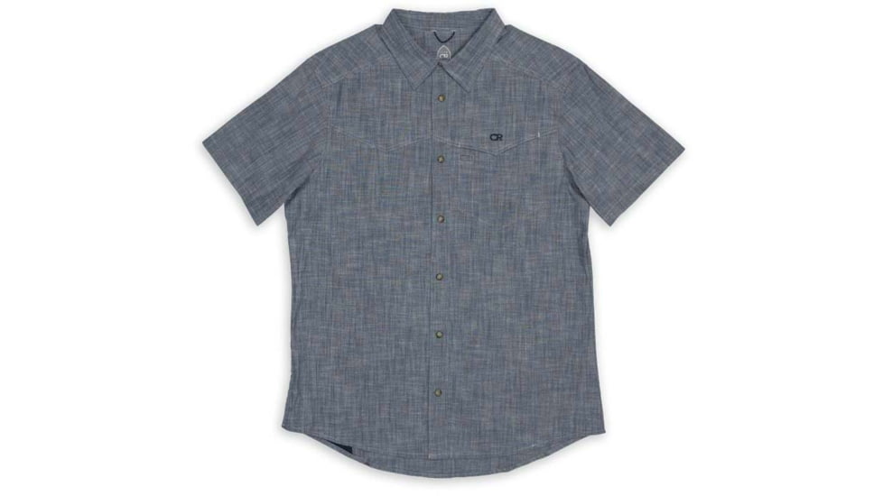 Club Ride Apparel Mag 7.1 Chambray Shirt - Mens, Ultimate Grey Paisley, Small, 6614338699335