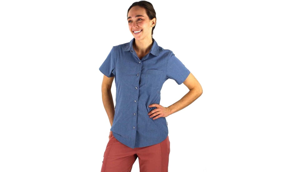 Club Ride Apparel Maggie Chambray Shirt - Womens, Steel Blue, Small, 45633011732