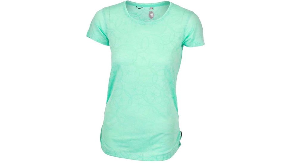 Club Ride Apparel Wheel Cute T-Shirt - Womens, Mint, Small, 6730274537543