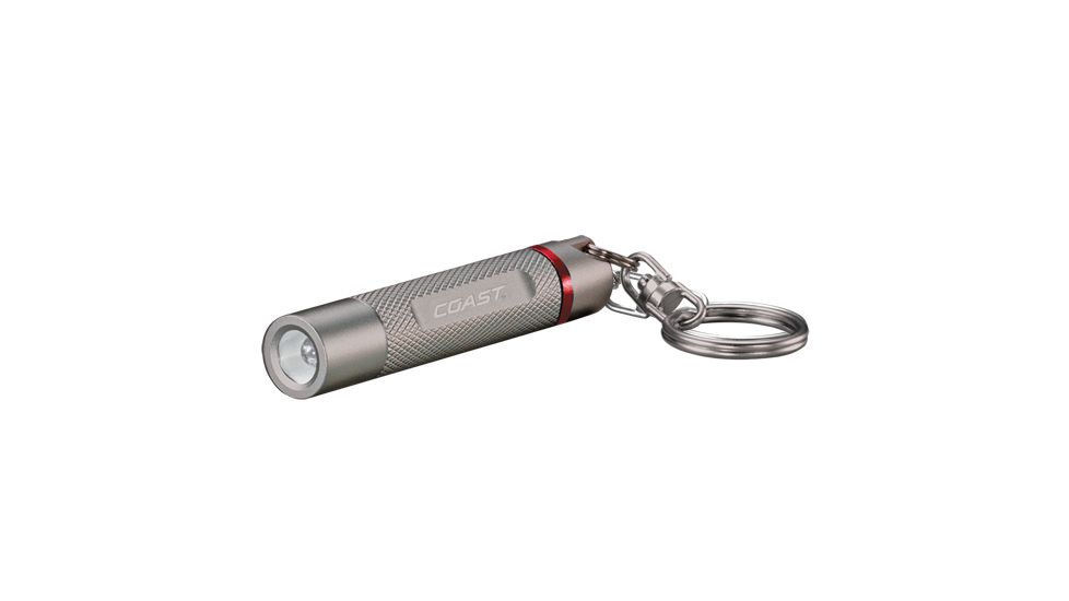Coast G5 18 Lumen Keychain LED Flashlight, Silver - Clam Pack TT7839CP