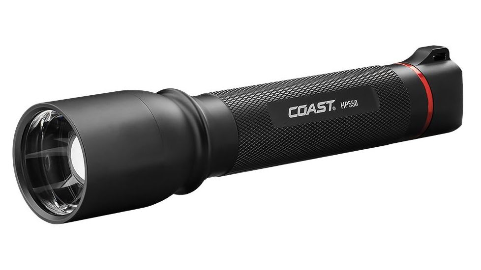 Coast HP550 Pure Beam Focusing Flashlight CP 1075 Lumens, Black 20153