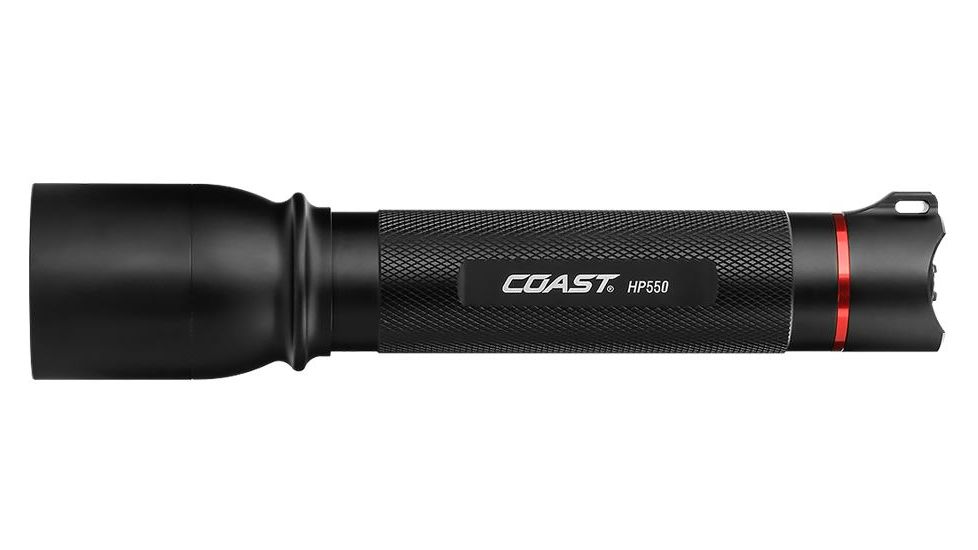 Coast HP550 Pure Beam Focusing Flashlight CP 1075 Lumens, Black 20153