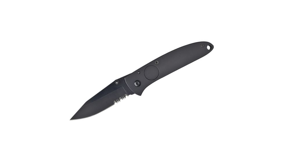 Coast LX246 Button-Lock Folder Knife, Black C03BCP