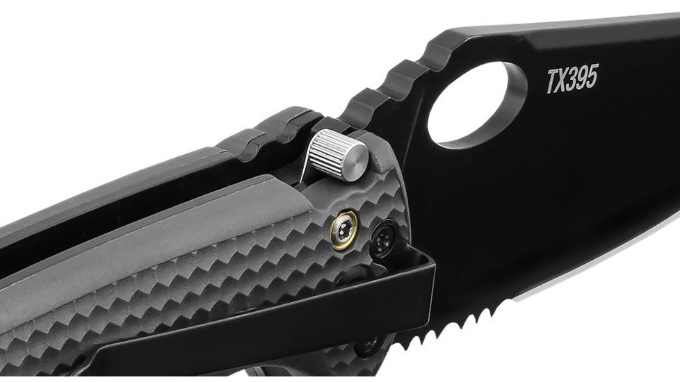 Coast TX395 CP Stainless Steel, Double Lock Folder, 3.9in Blade, Folding Knife, Black, Box 20846