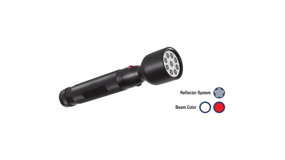 Coast V2 9 Chip Dual Color Handheld LED Flash Light w/ Clover Leaf Multi Reflector System TT1189
