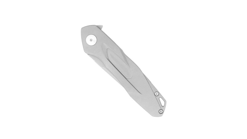 CobraTec Knives Ace Folder Knife, 3.25in, Bohler M390, Drop Point Blade, Silver, CTTACEM390