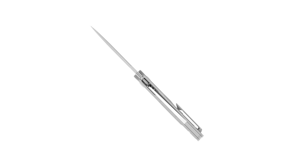 CobraTec Knives Ace Folder Knife, 3.25in, Bohler M390, Drop Point Blade, Silver, CTTACEM390
