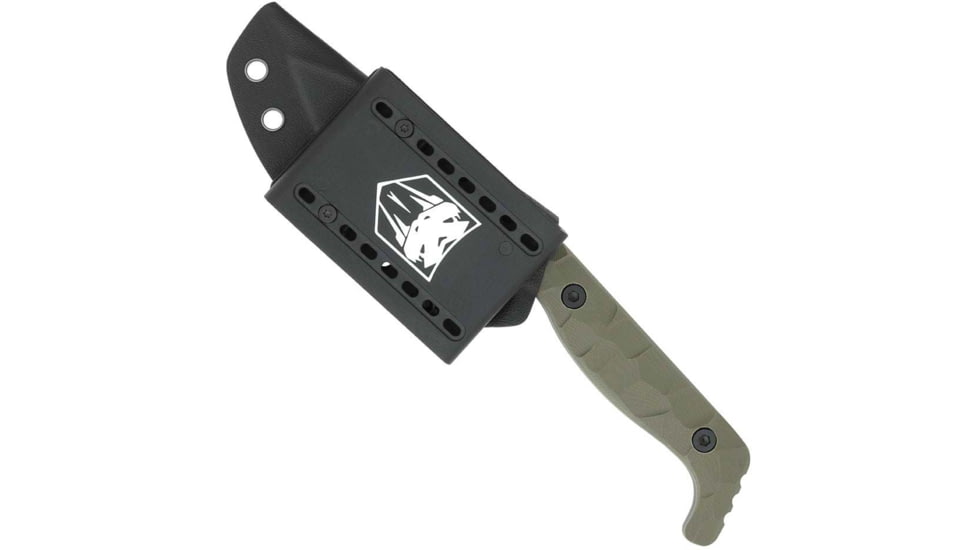 Cobratec Knives Cobratec Kingpin 4 Fixed Bld Od Green D2 Steel W/kdx Sheath