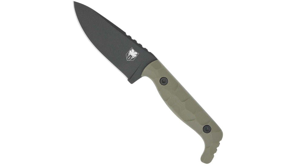 Cobratec Knives Cobratec Kingpin 4 Fixed Bld Od Green D2 Steel W/kdx Sheath