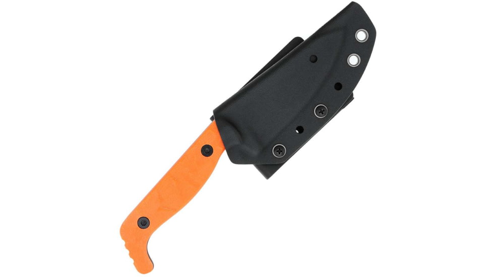 Cobratec Knives Cobratec Kingpin 4 Fixed Bld Orange D2 Steel W/kydex Sheath