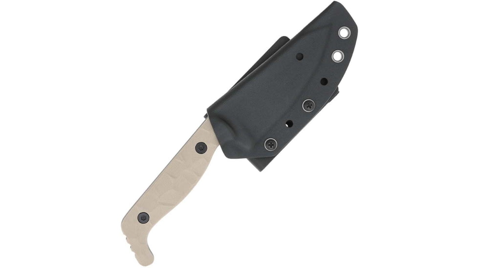 Cobratec Knives Cobratec Kingpin 4 Fixed Bld Tan D2 Steel W/kydex Sheath