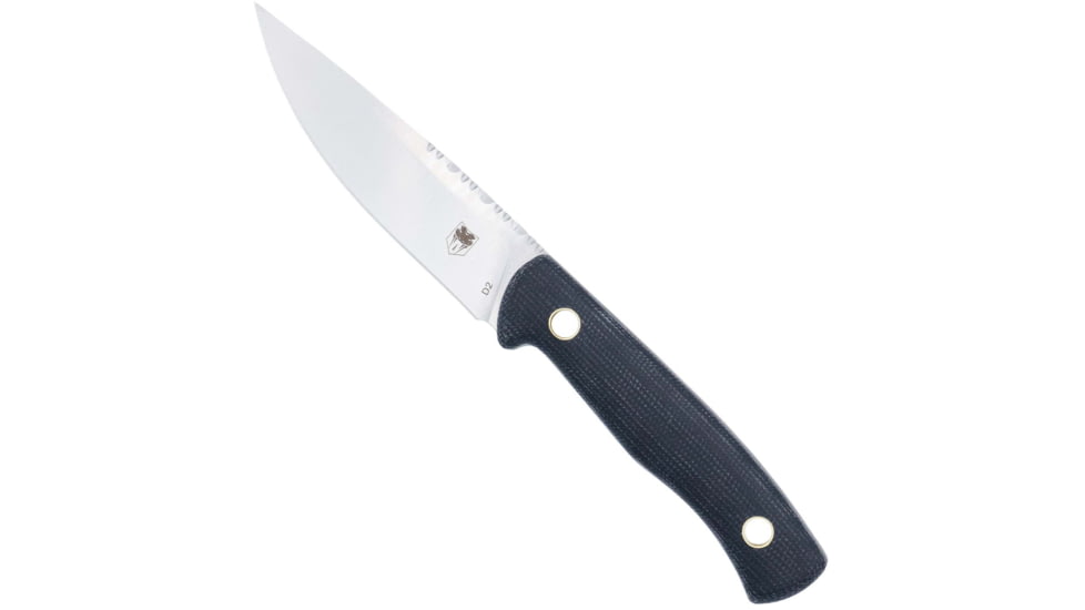 CobraTec Knives Koonsman Fixed Blade Knife, 4 in Blade, D2, Black, CTKMNBLK