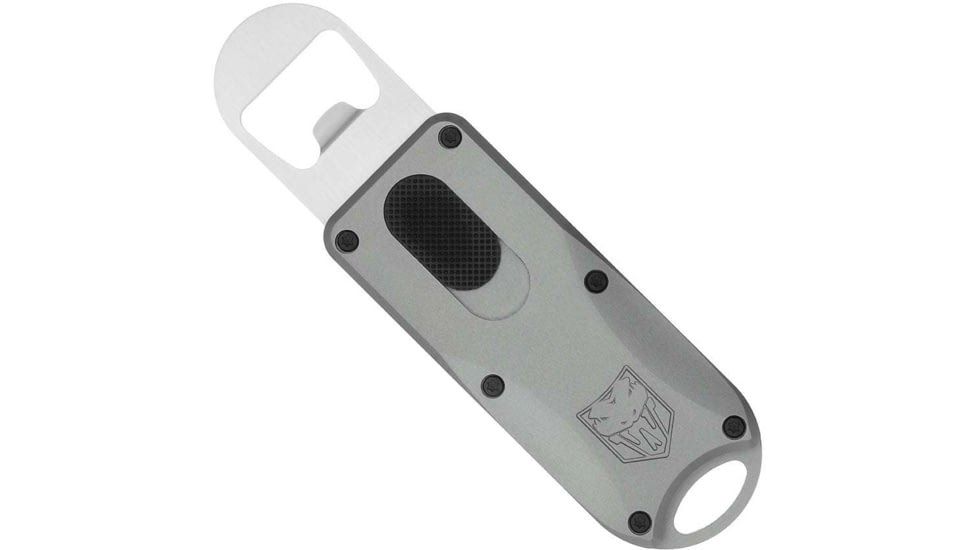 Cobratec Knives Cobratec Otf Bottle Opener Grey 4.62 Oal W/lanyard Loop