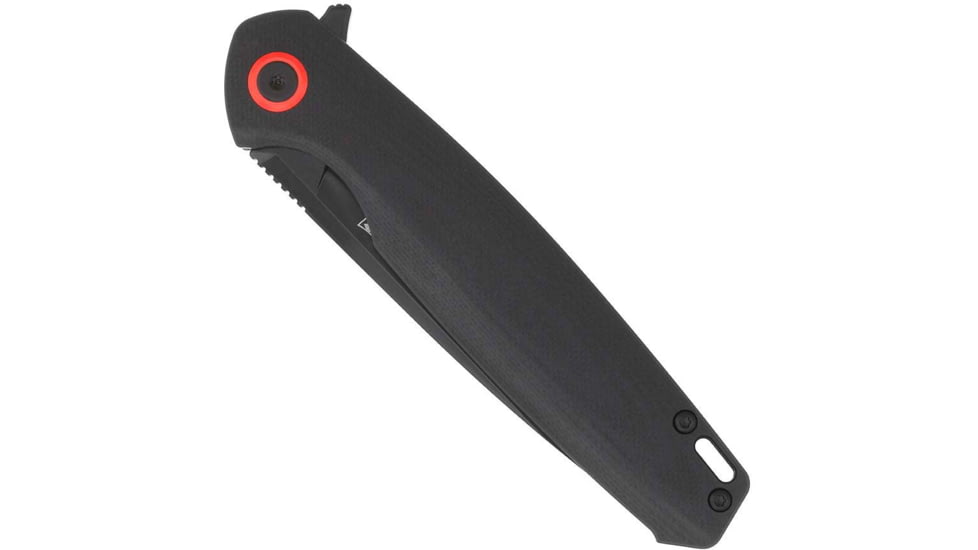 CobraTec Knives Rath Folding Knife, 3.5 in, D2 Steel, Straight Back Blade, G10, Black, CTRATHBLK