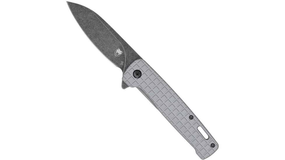 Cobratec Knives Cobratec Rhino Folder 3.37 Grey/black Stonewash D2 Blade
