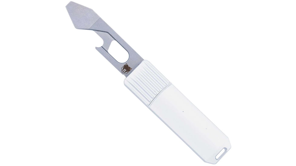 CobraTec Knives Hidden Release Bottle Opener/Screwdrive Folding Knife, 2.375 in Blade, Stainless Steel, CTHRSDBOSIL