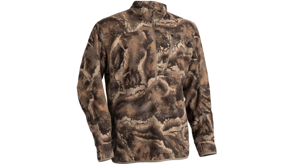 Code of Silence RP Merino-LR I/O-1/4 Zip layering Top, Camo, 2X Large, 115001007