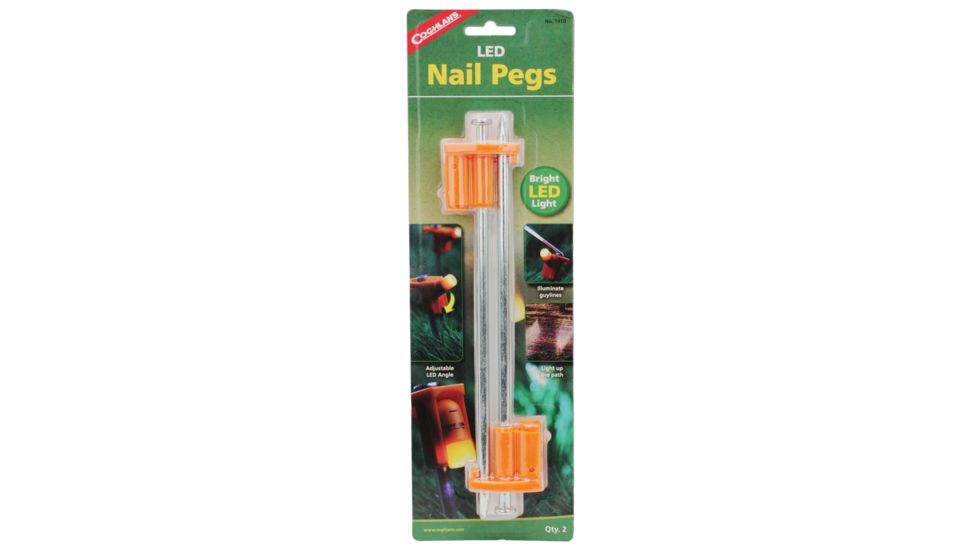 Coghlans Led 10 inch Nail Peg 2 Pk
