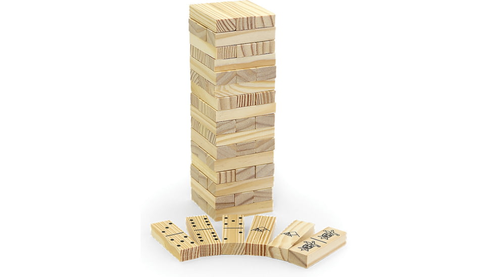 Coghlans 3-in-1 Tower Game, Includes, wooden bricks, 2180