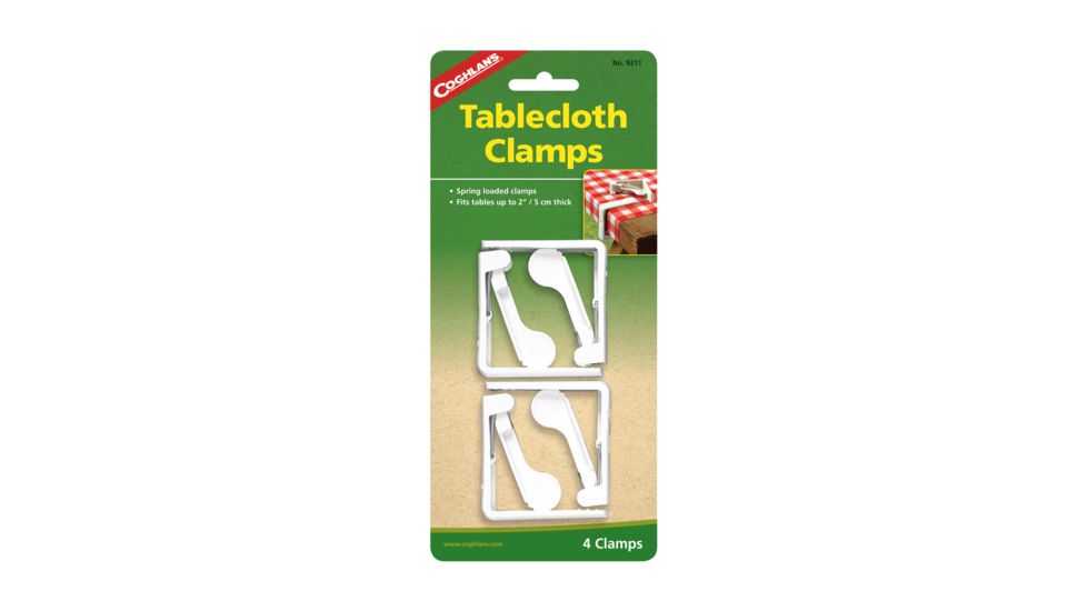 Coghlans ABS Plastic 4 Pack Tablecloth Clamps 72772