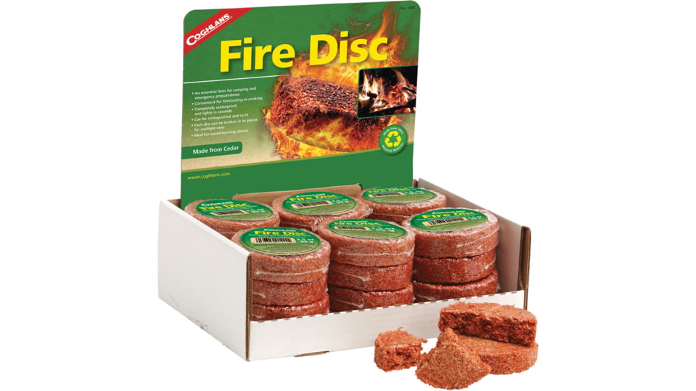 Coghlans Fire Disc Display 24pk