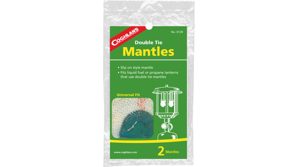 Coghlans Lantern Mantle Replacements, Double Tie, 2 Pack 189348