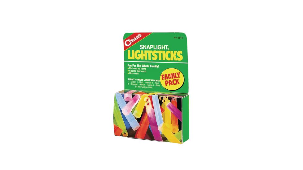 Coghlans Lightstick Family Pack Contains Eight 4-Inch Lightsticks 9848