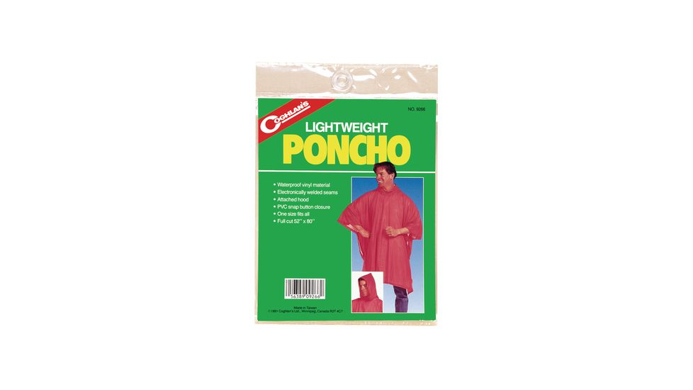 Coghlans Lightweight Poncho Clear 9266