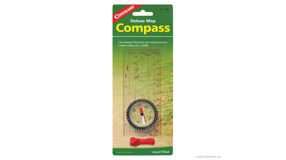 Coghlans Map Compass, Black 826677
