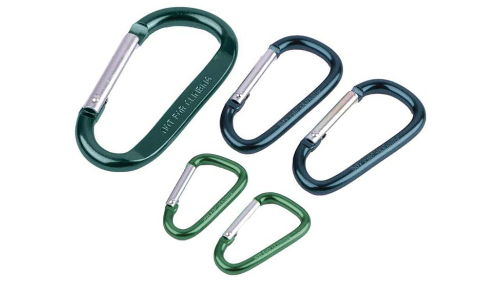 Coghlans Multi Pack Carabiners, 5 Pack, 2513