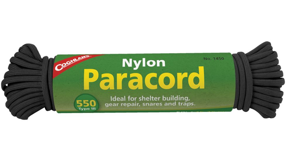 Coghlans Paracord 50ft., Black 189417