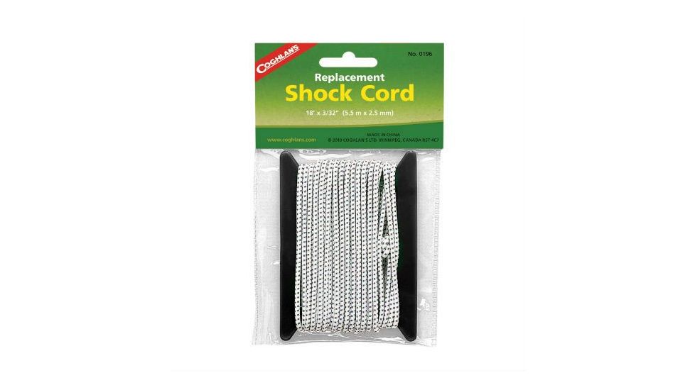 Coghlans Replacement Shock Cord, White, COG-0196