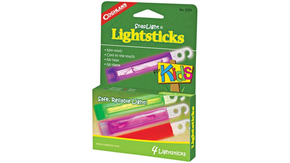 Coghlans Snaplight Lightsticks Kids 4pk 0225