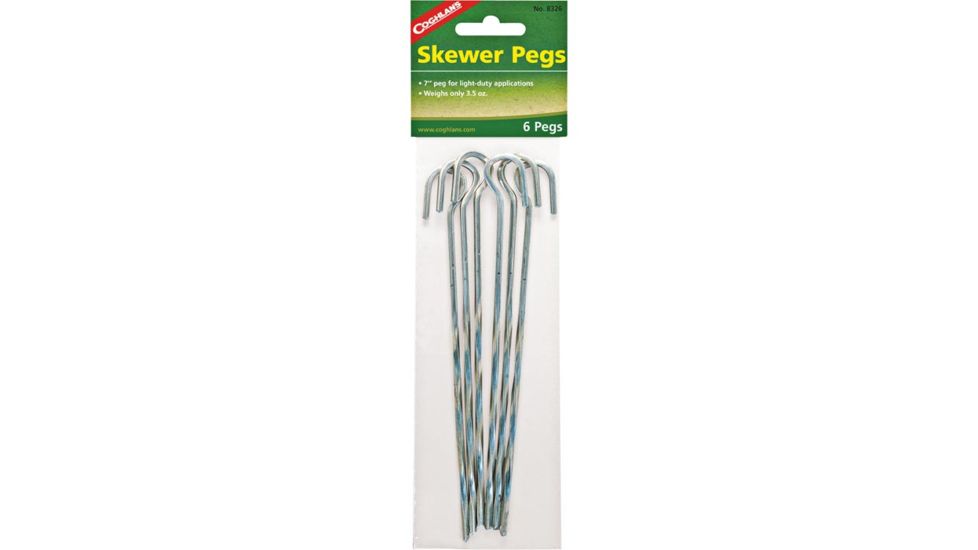 Coghlans Steel Skewer Tent Peg 7'' 6pk 8326