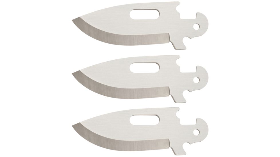 Cold Steel Click N Cut Replacement Blade, 3 Pack of 2.5in Drop Point Blades, CS-40AP3A