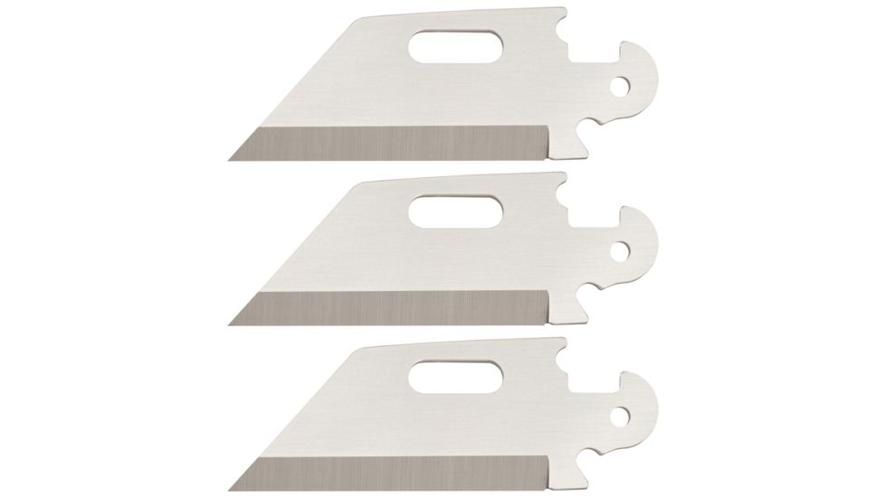 Cold Steel Click N Cut Replacement Blade, 3 Pack of 2.5in Utility Plain Edge Blades, CS-40AP3B