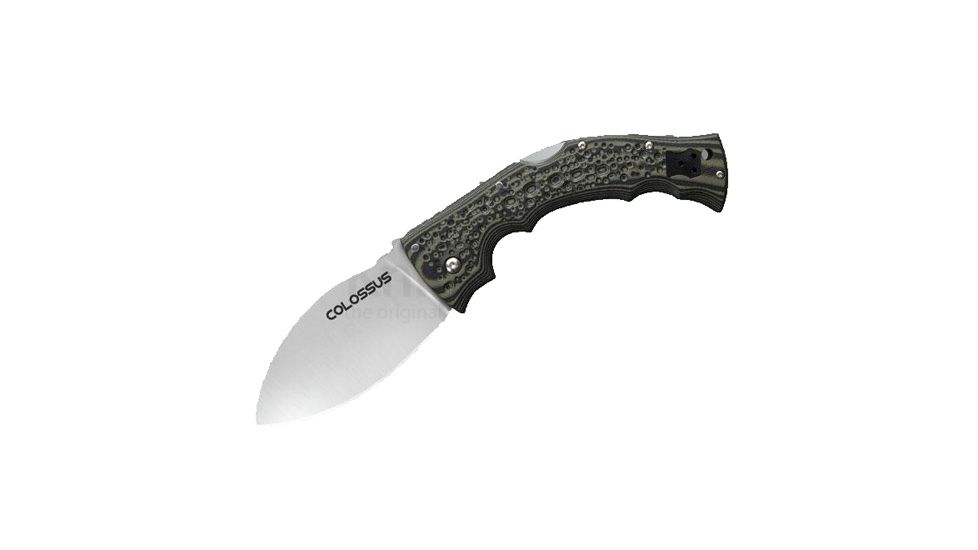 Cold Steel Colossus I 10in Folding Knife, Green/Black/Silver, 10in, CS-28DWA